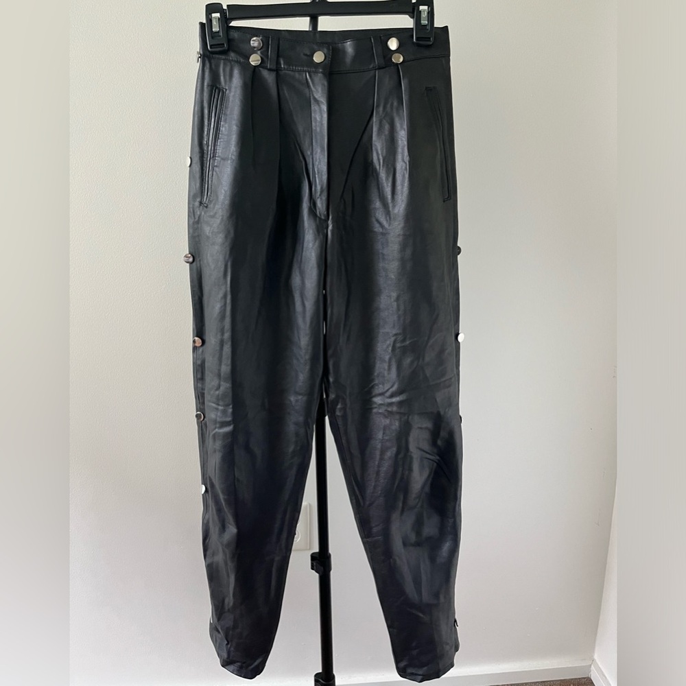 Vintage Faux Leather Pants